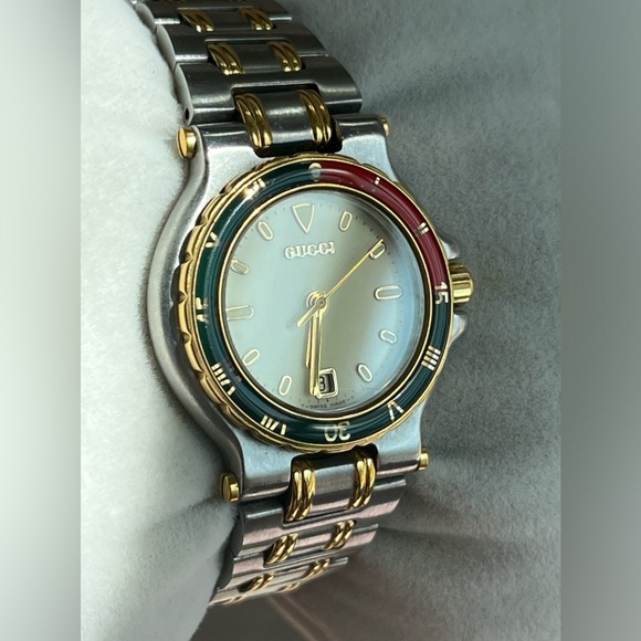GUCCI 9700L sherry line enamel rotating bezel - Picture 4 of 14